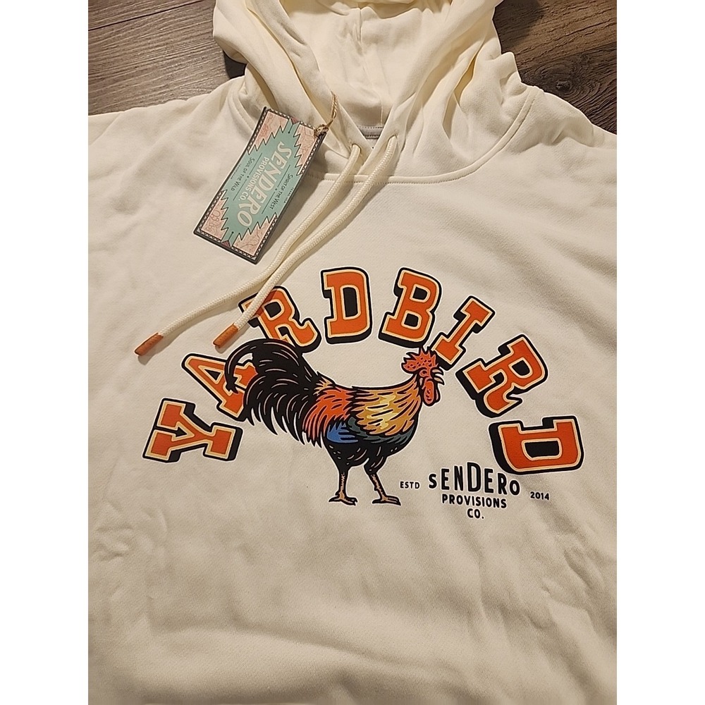 Sendero Provisions Co Hoodie Men XL Ivory‎ Pullover Yardbird Western Ranch